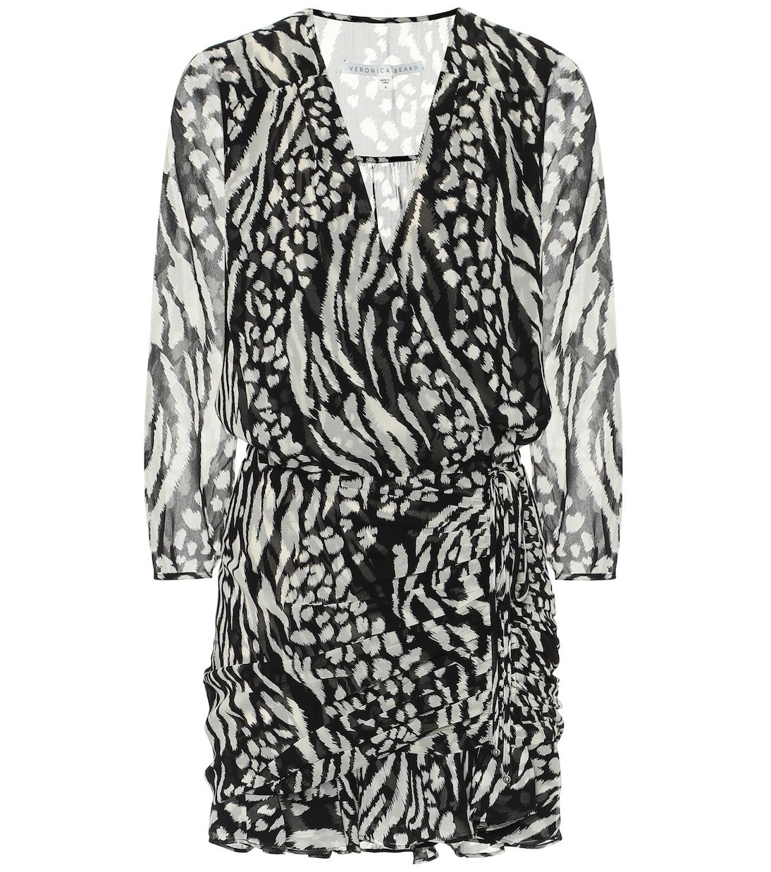 Kiran animal-print silk minidress | Veronica Beard