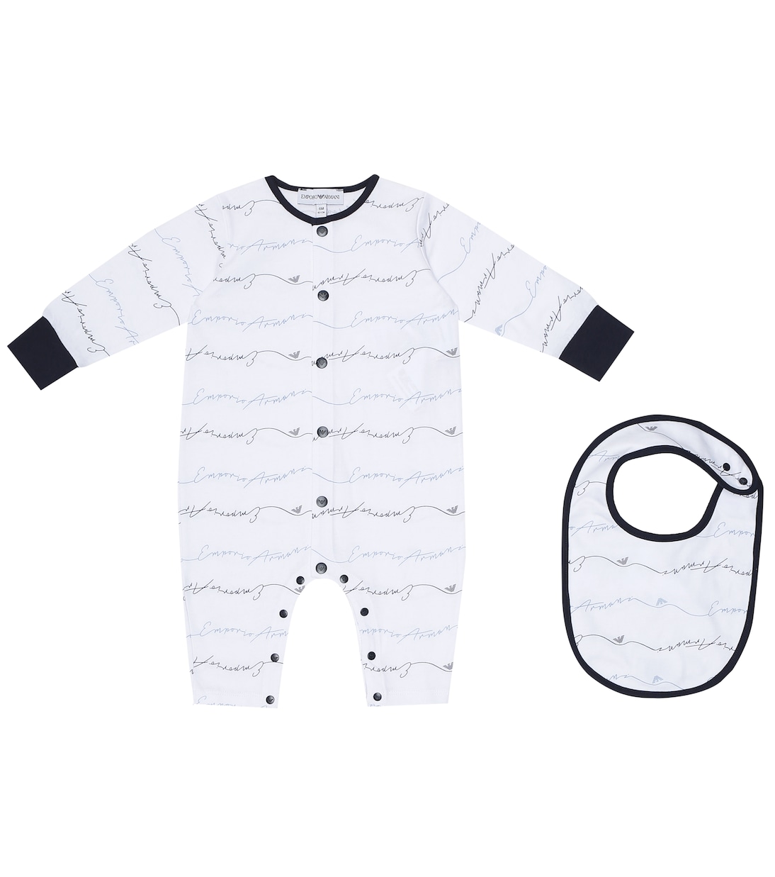 Baby Set aus Spieler und Lätzchen | Emporio Armani Kids