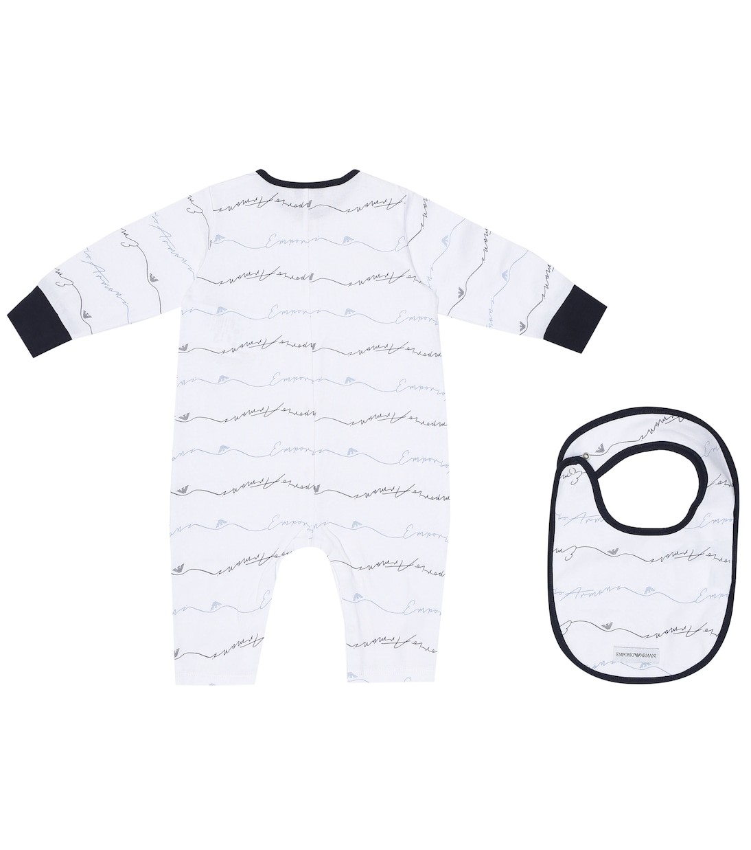 Baby Set aus Spieler und Lätzchen | Emporio Armani Kids