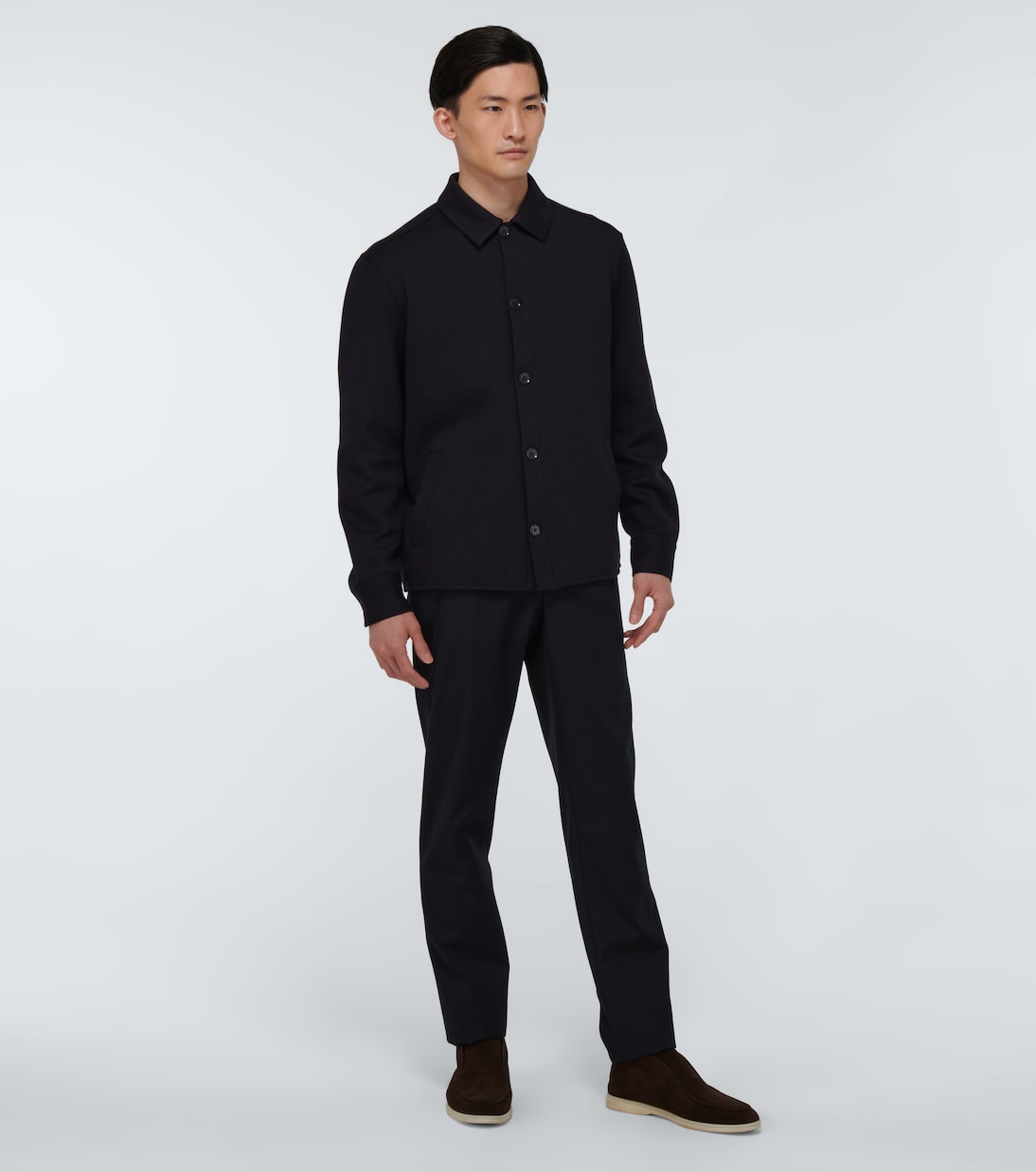Cotton and wool chino pants | Loro Piana