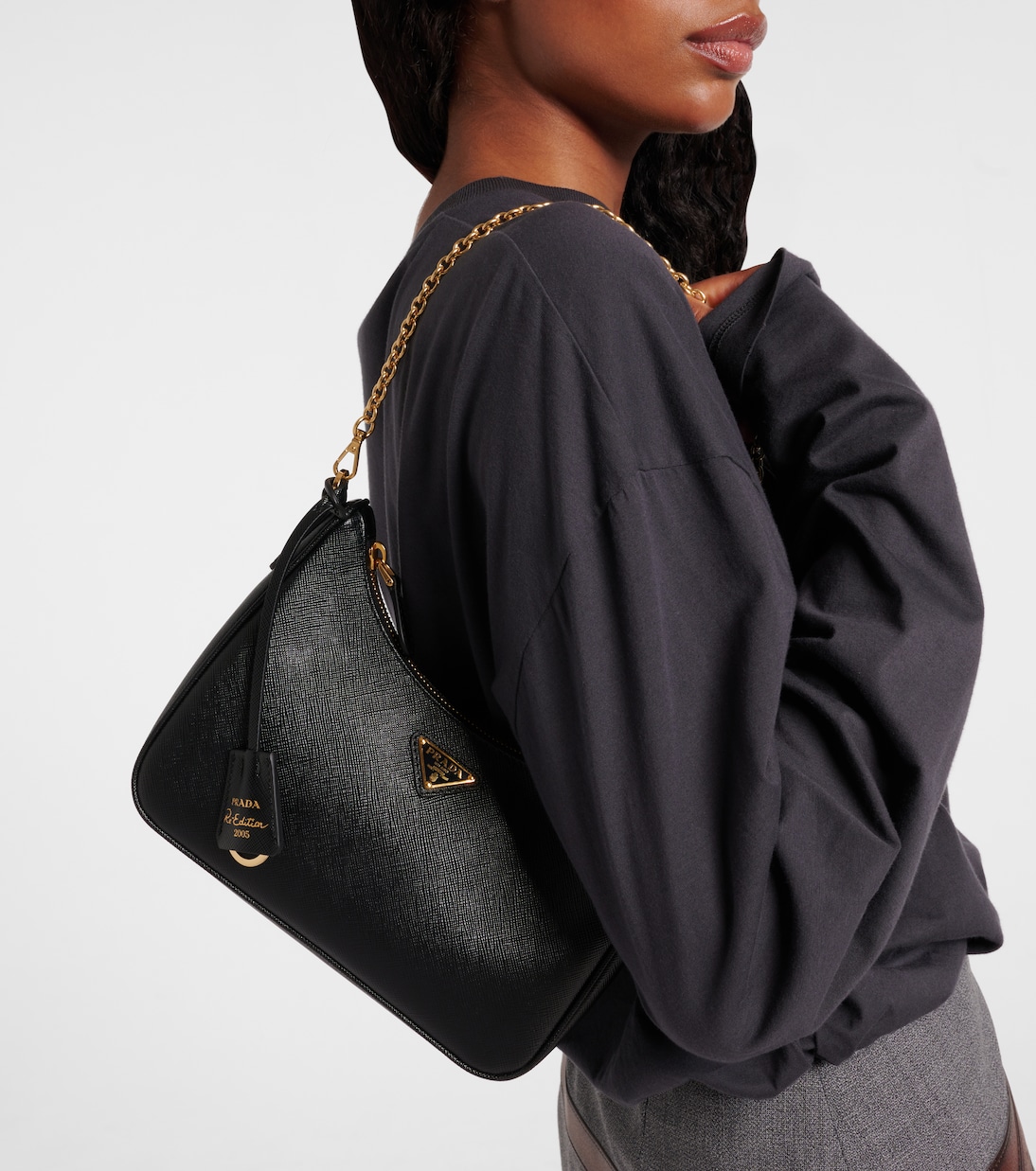 Re-Edition 2005 Small leather shoulder bag | Prada