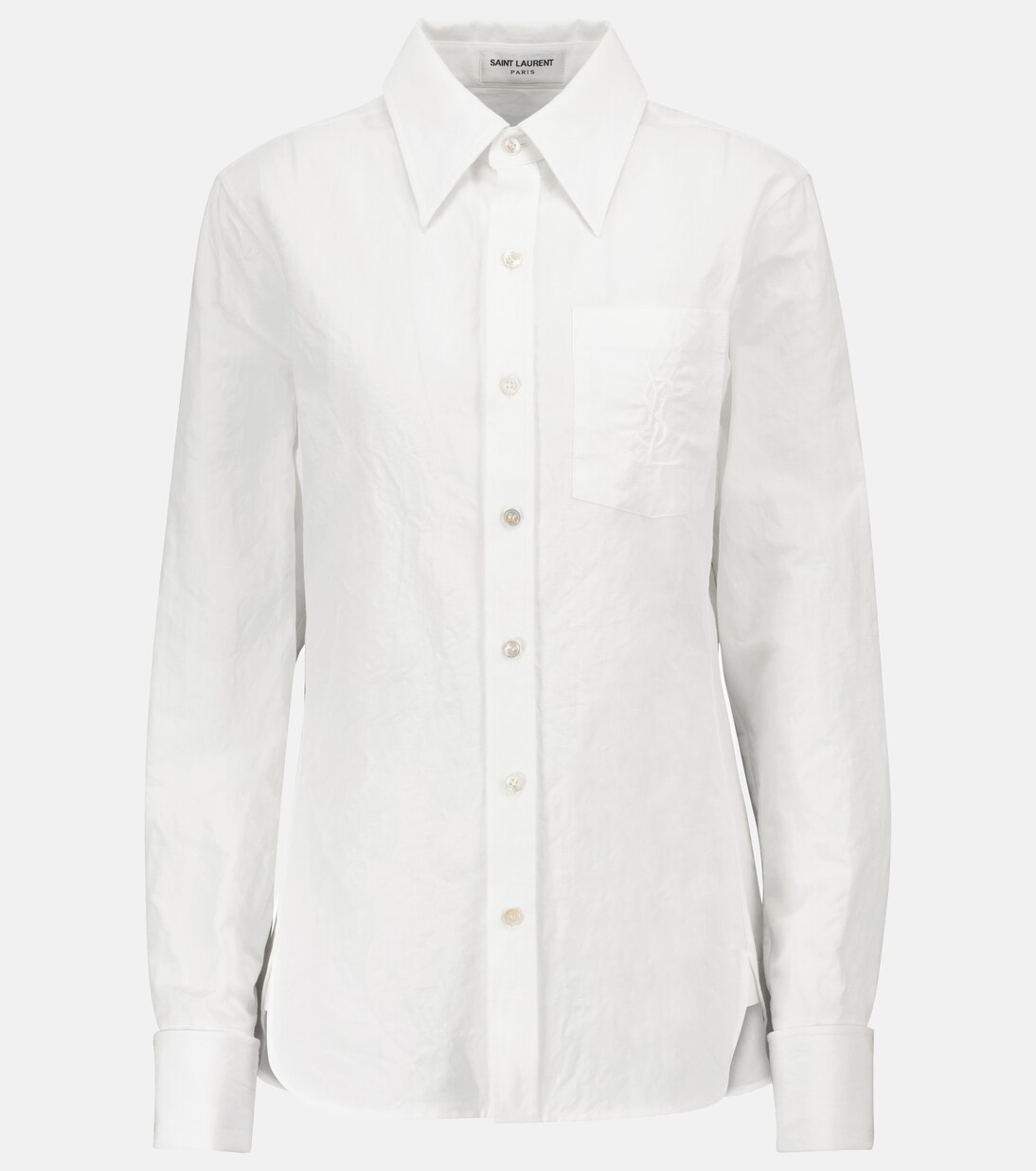 Saint laurent shirt white hotsell