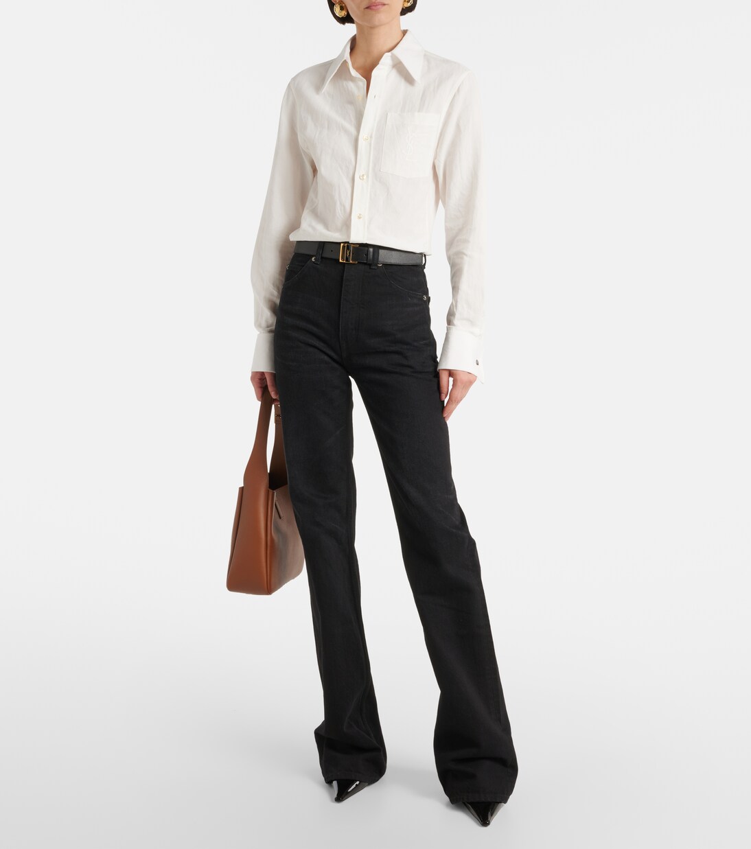 Camicia in cotone e lino | Saint Laurent