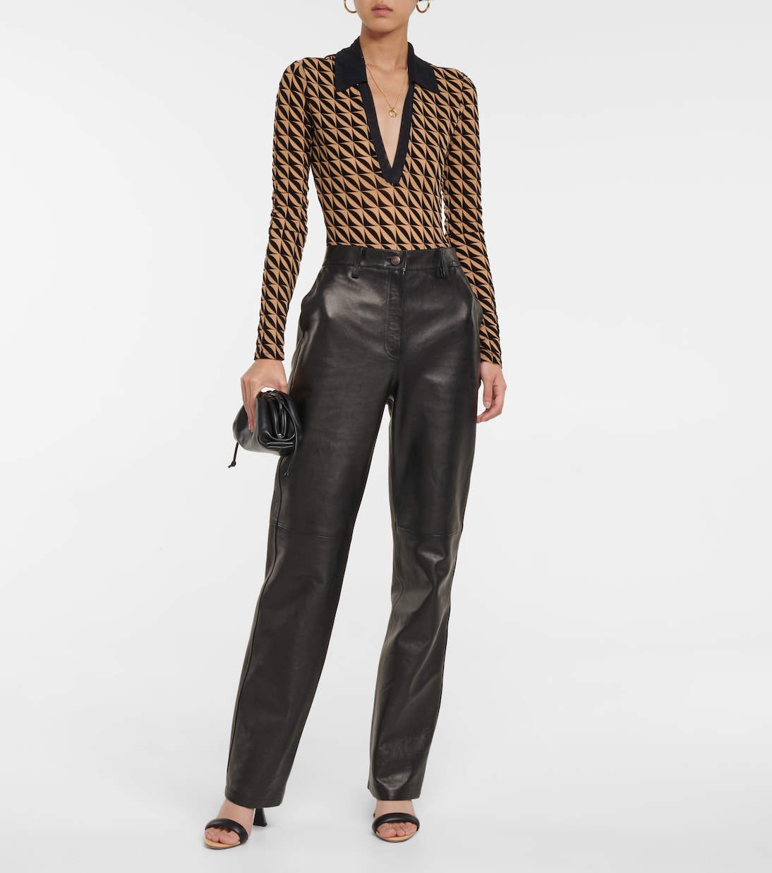 Jacquard mesh bodysuit | David Koma