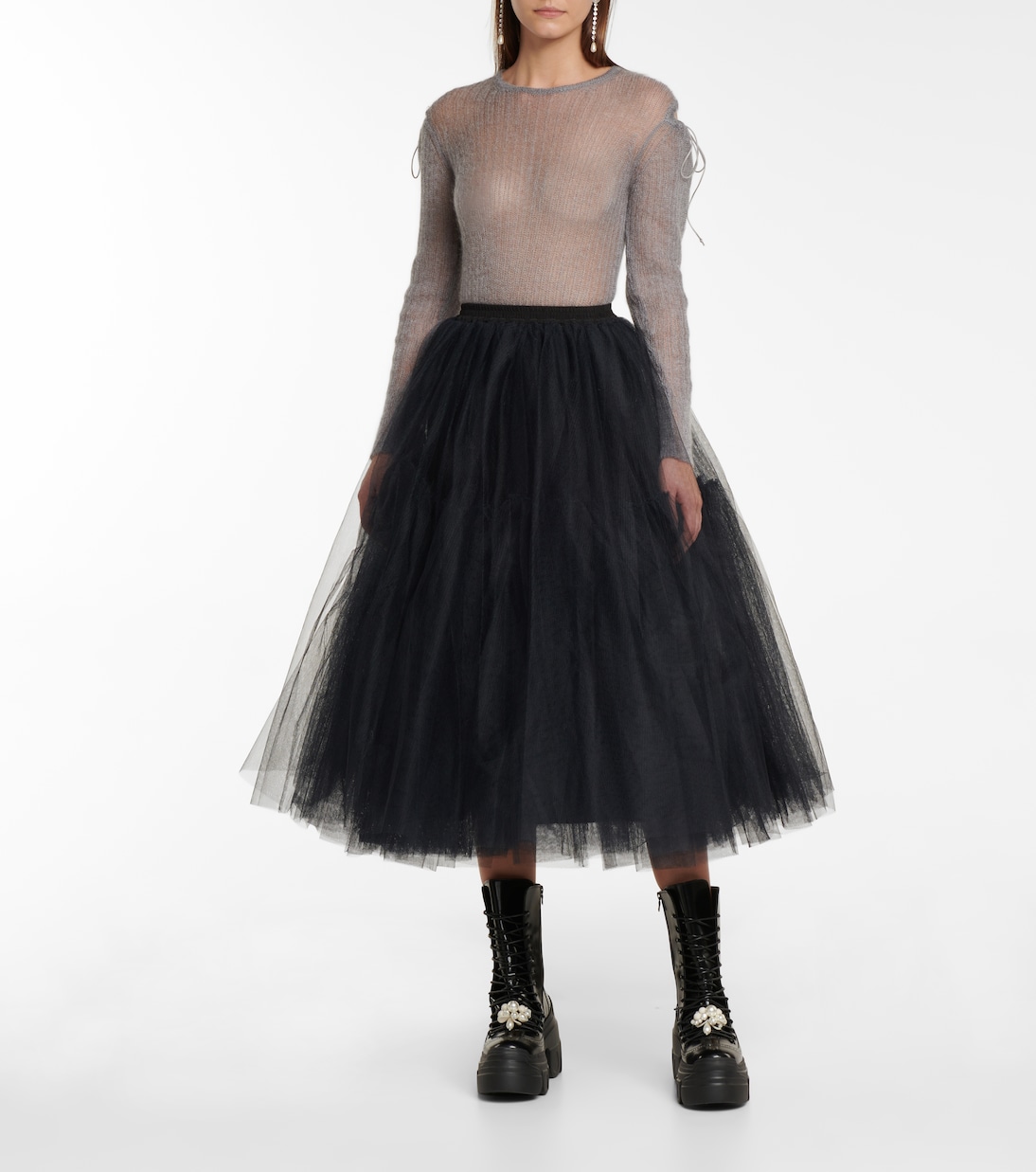 Greta cutout mohair-blend sweater | Cecilie Bahnsen