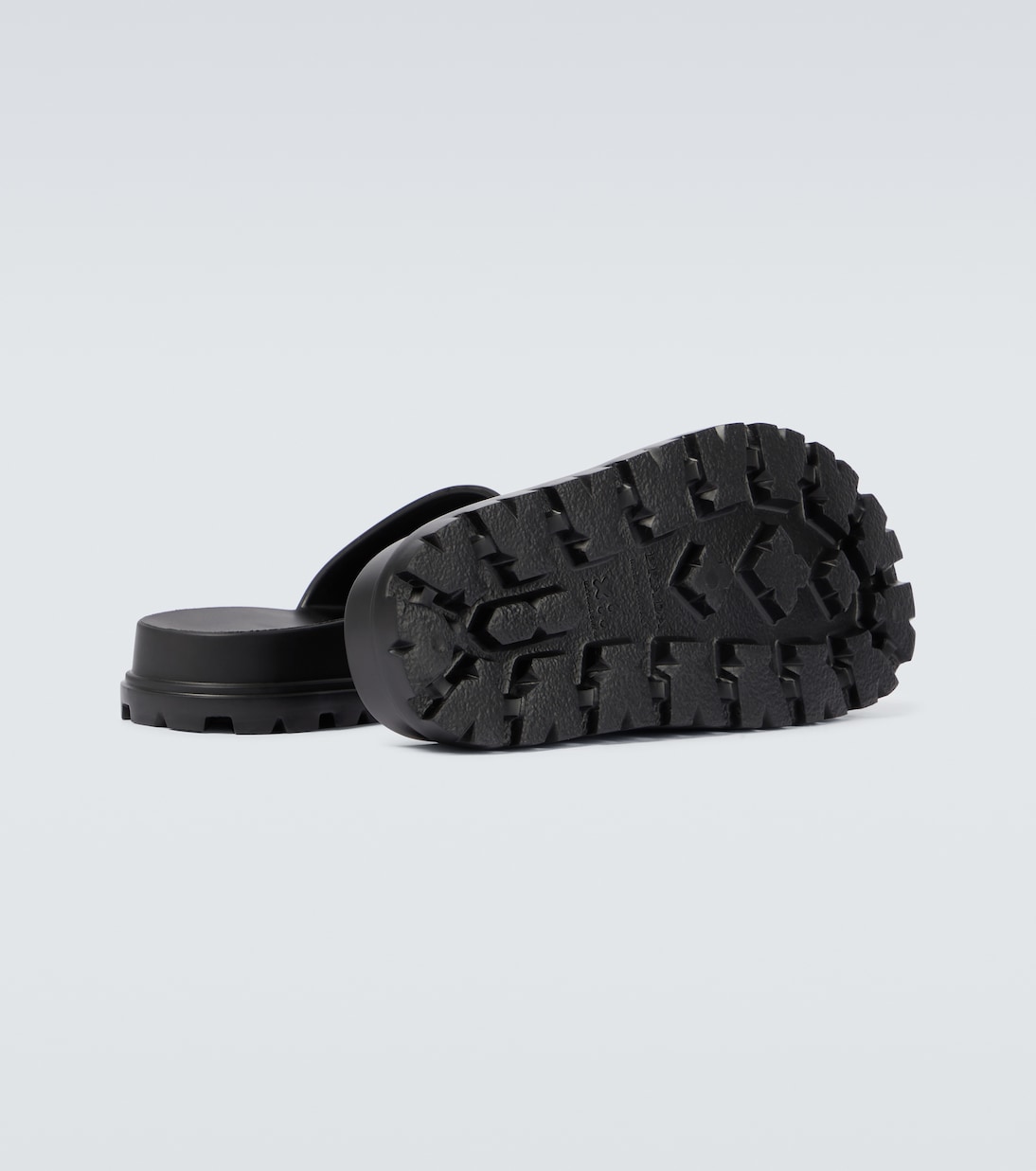 Logo rubber slides | Prada