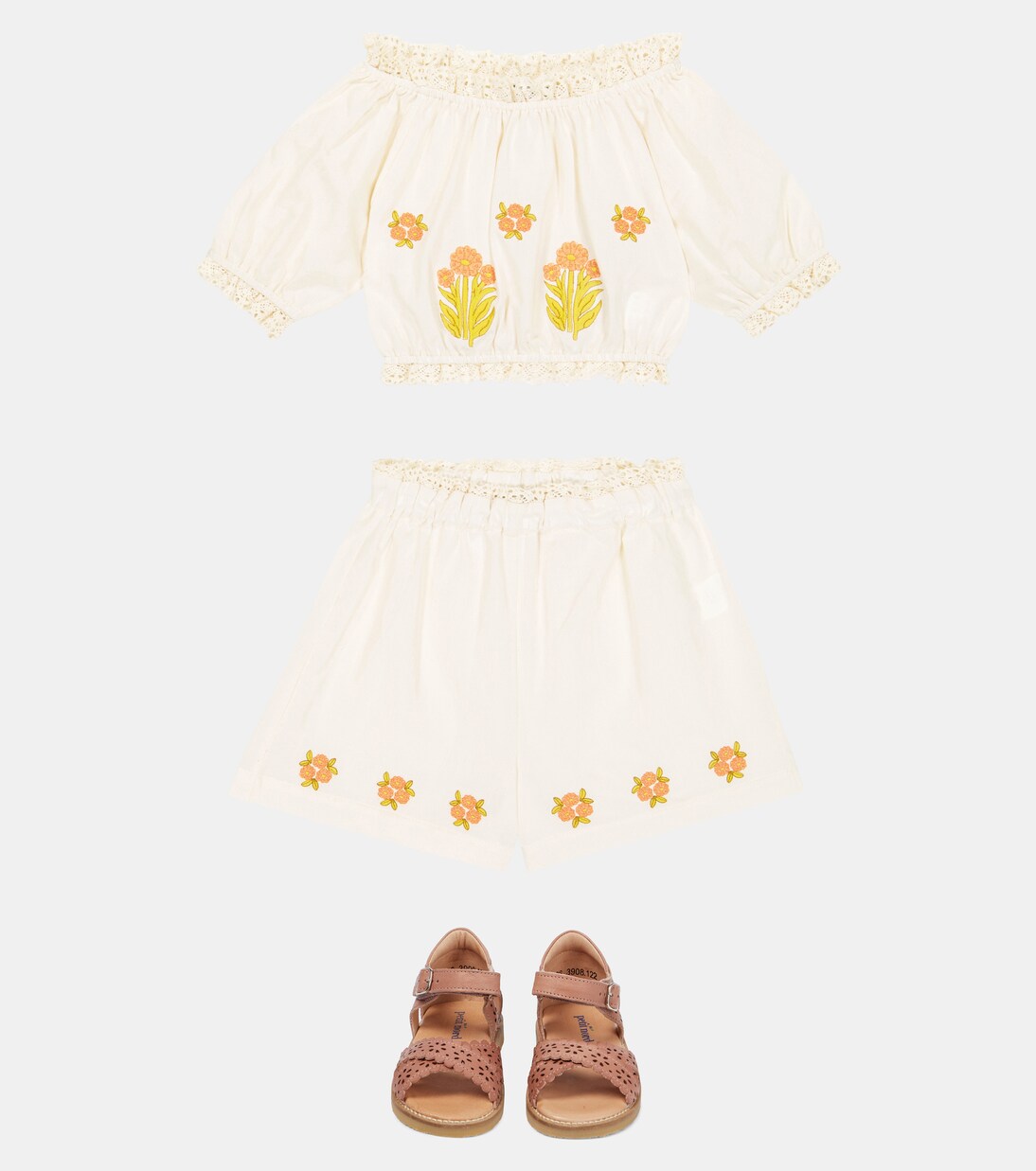 Shorts Clementine de algodón floral | The New Society