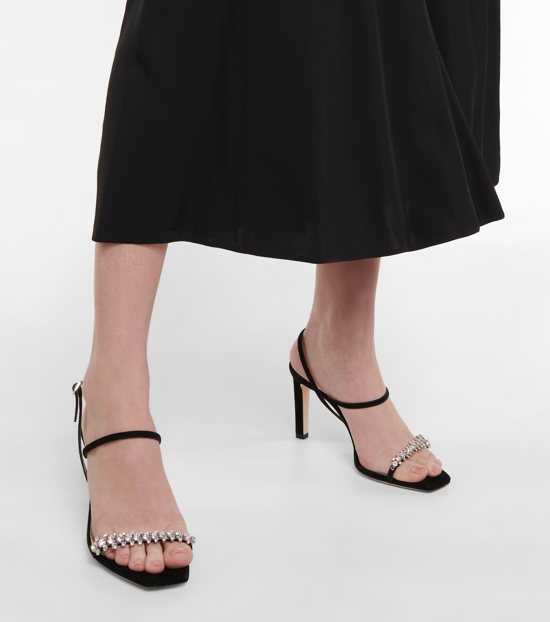 Sandalen Meira 85 aus Veloursleder | Jimmy Choo
