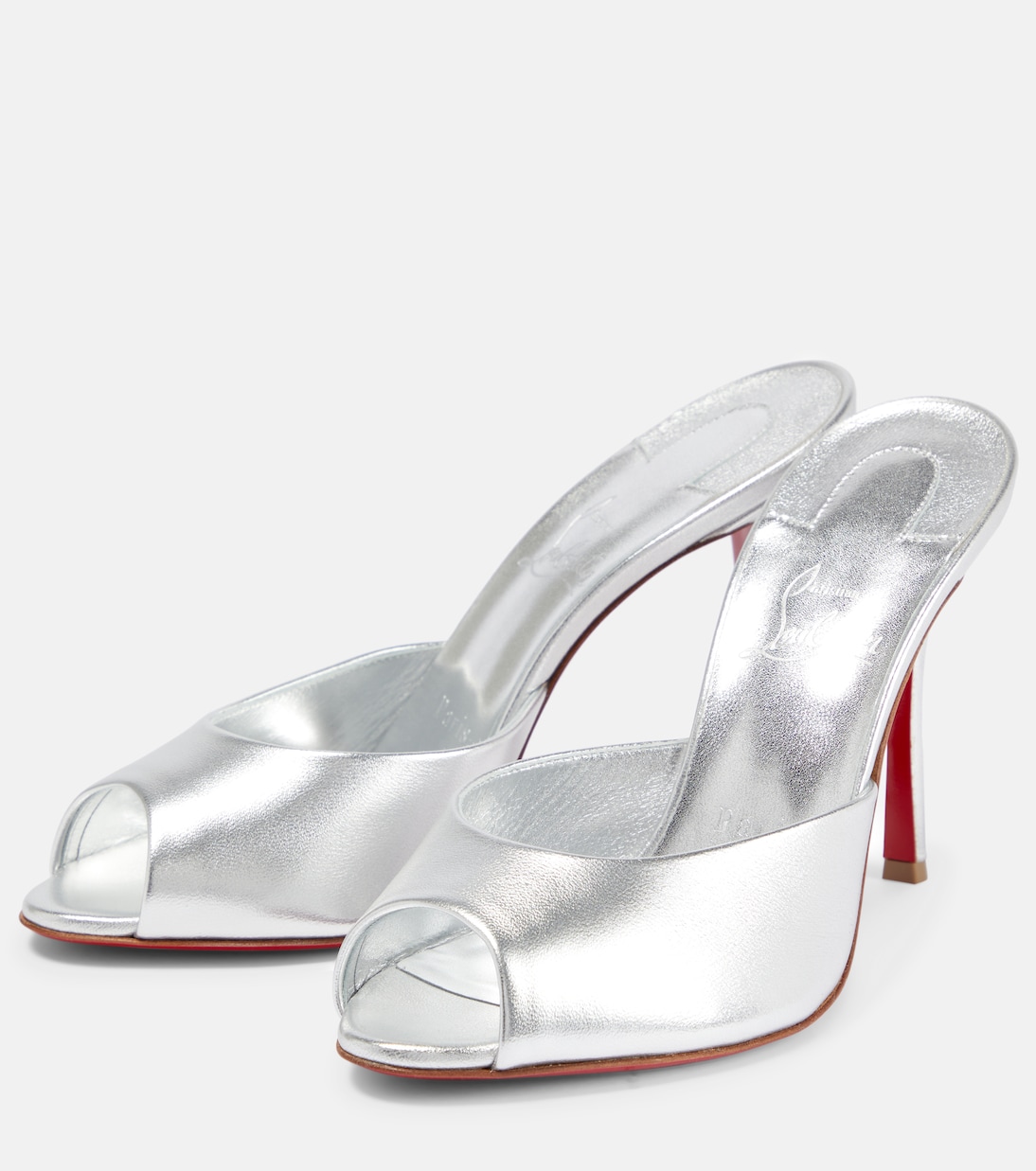Mules Dolly in pelle metallizzata | Christian Louboutin