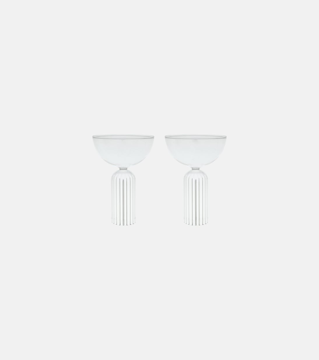 May set of 2 champagne coupe glasses | Fferrone Design