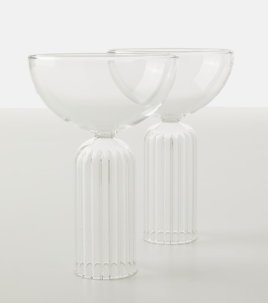 May set of 2 champagne coupe glasses | Fferrone Design