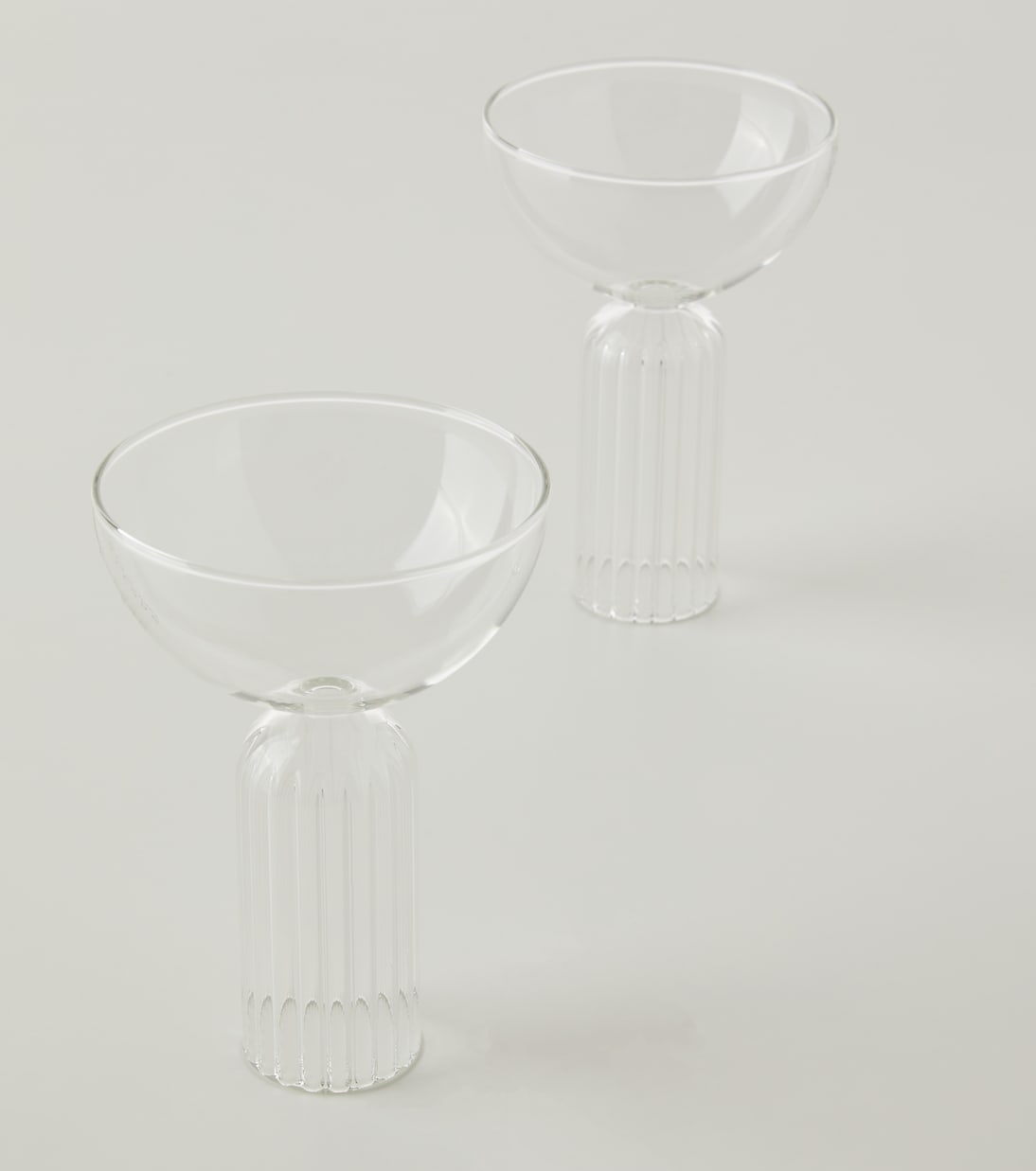 May set of 2 champagne coupe glasses | Fferrone Design