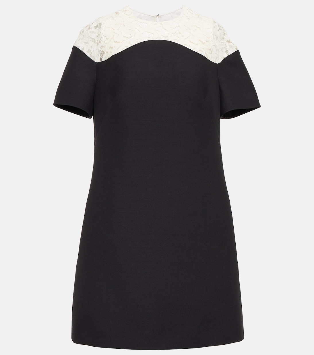 Miniabito Crêpe Couture con pizzo | Valentino