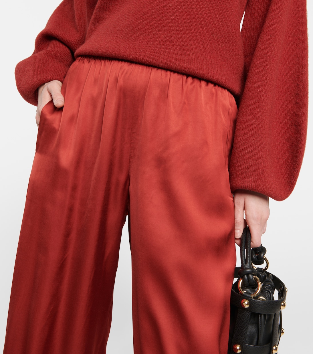 Pantaloni regular in raso | Vince