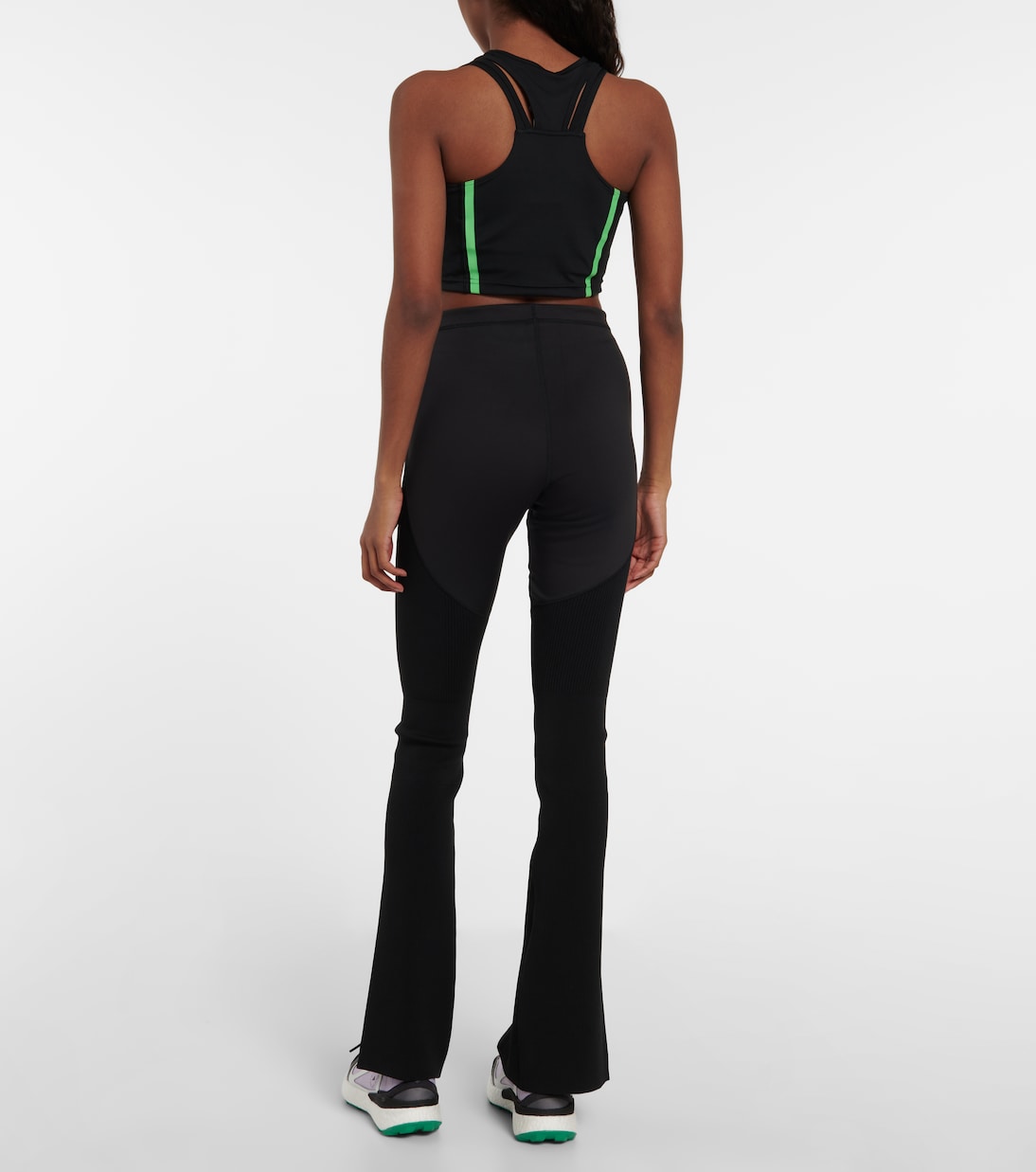 Top cropped in jersey con cut-out | Adidas by Stella McCartney