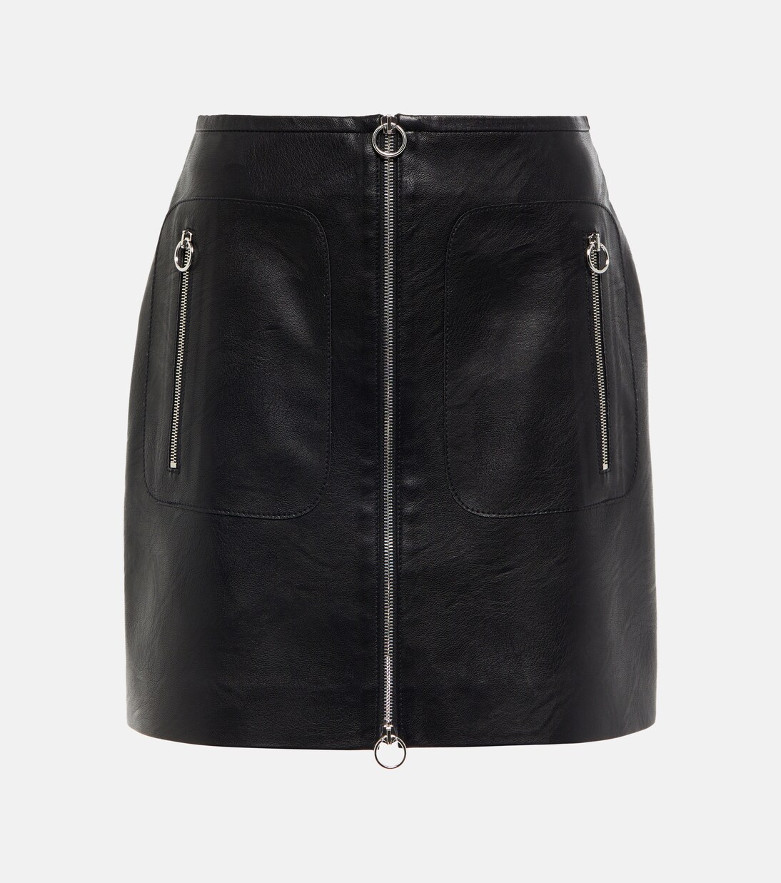 Minigonna in similpelle con zip | Stella McCartney