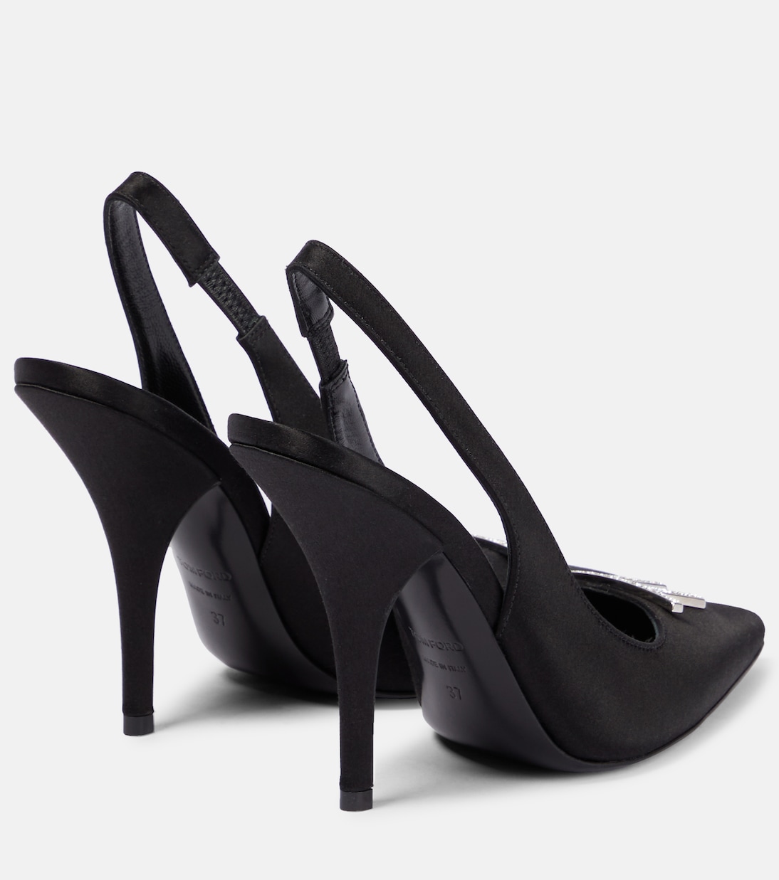 TF satin slingback pumps | Tom Ford