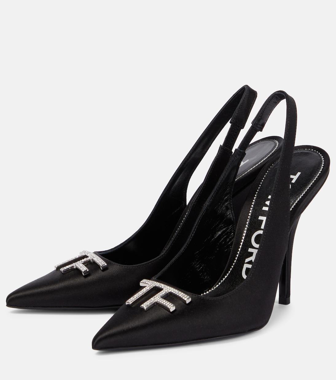 TF satin slingback pumps | Tom Ford