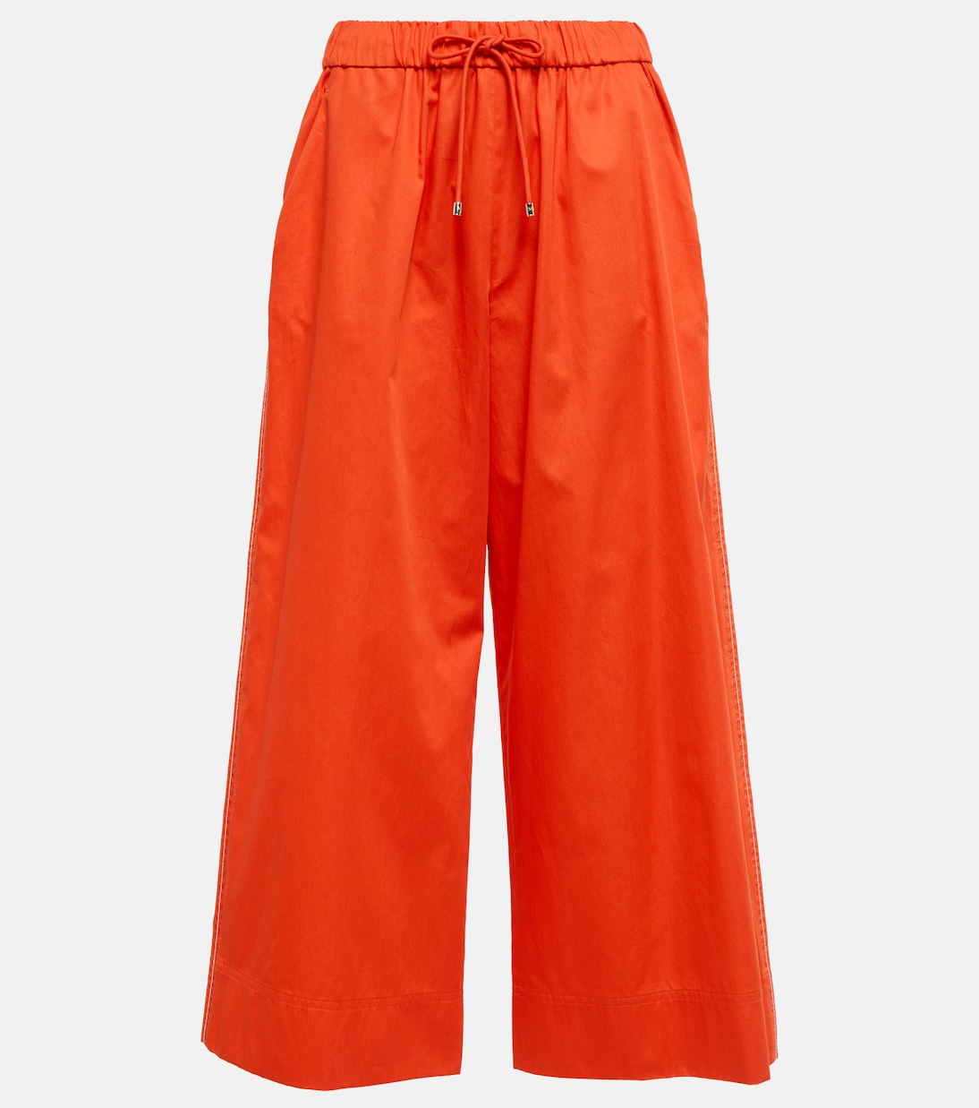 Leisure Cannone cropped cotton wide-leg pants | Max Mara