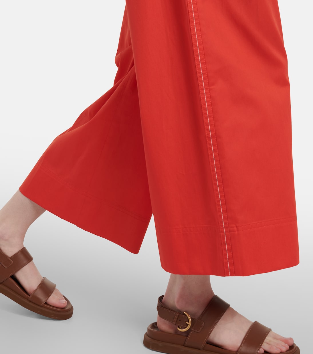 Leisure Cannone cropped cotton wide-leg pants | Max Mara
