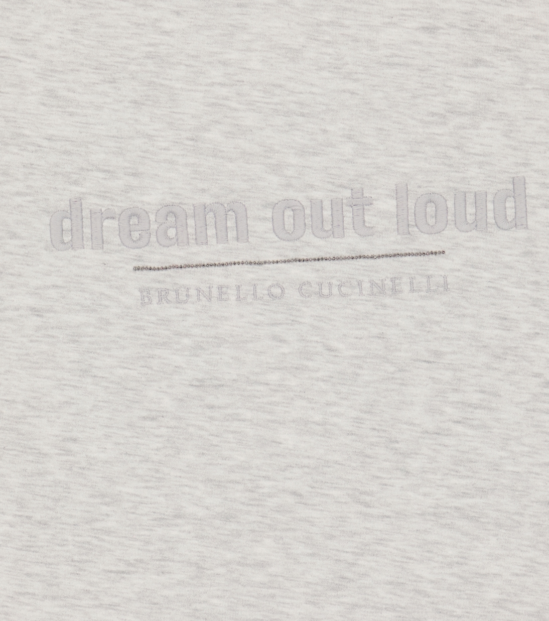 Besticktes T-Shirt aus Baumwoll-Jersey | Brunello Cucinelli Kids