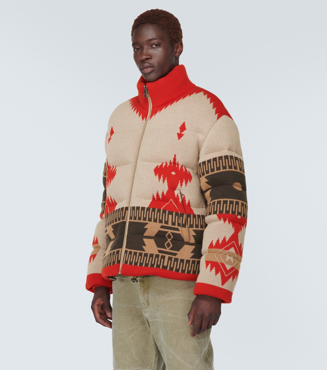 Icon jacquard down jacket | Alanui