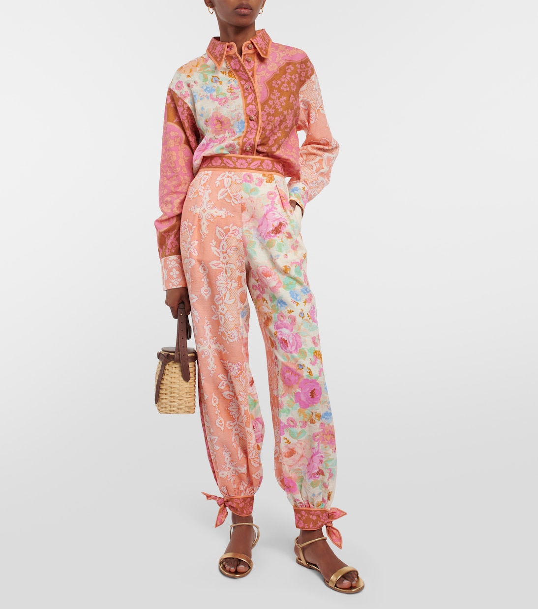 Camicia Raie in cotone con stampa | Zimmermann