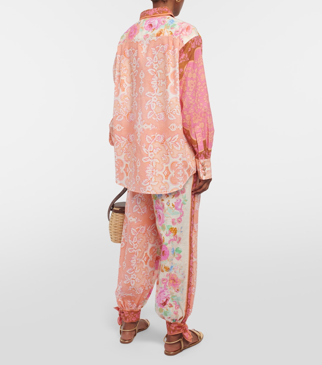 Camicia Raie in cotone con stampa | Zimmermann