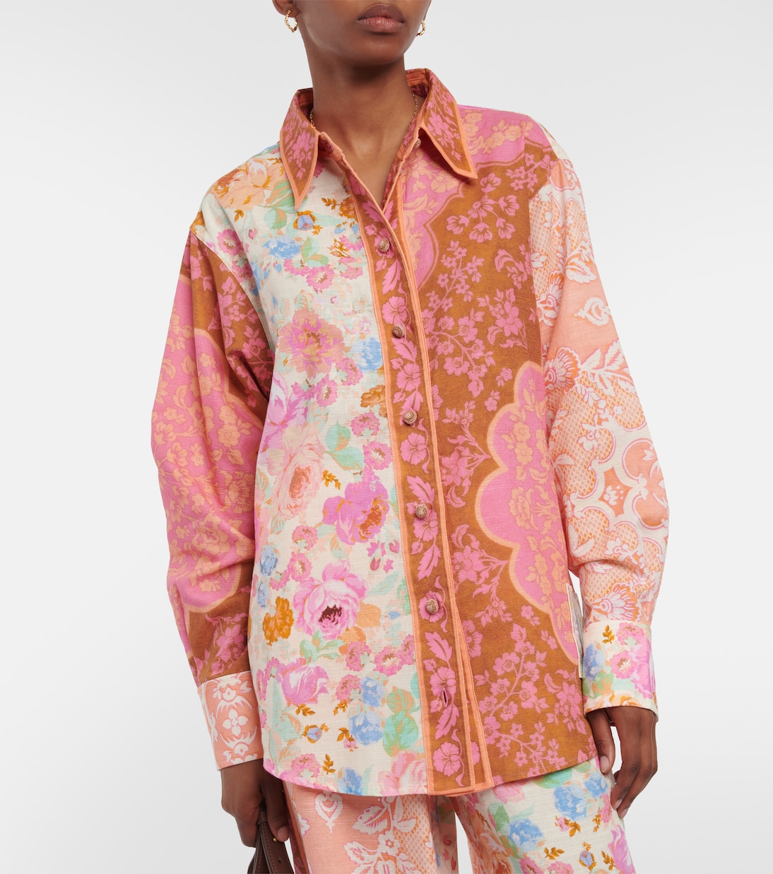 Camicia Raie in cotone con stampa | Zimmermann
