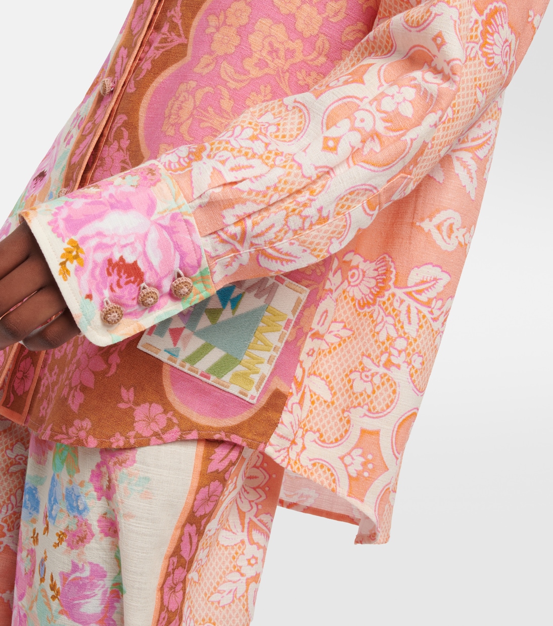 Camicia Raie in cotone con stampa | Zimmermann