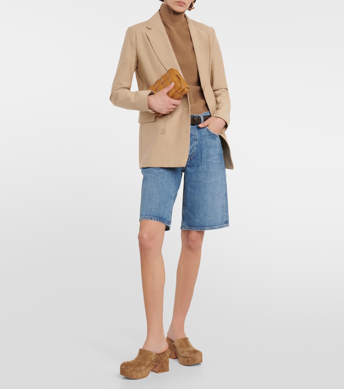 Mules Lyss in suede con plateau | Gianvito Rossi