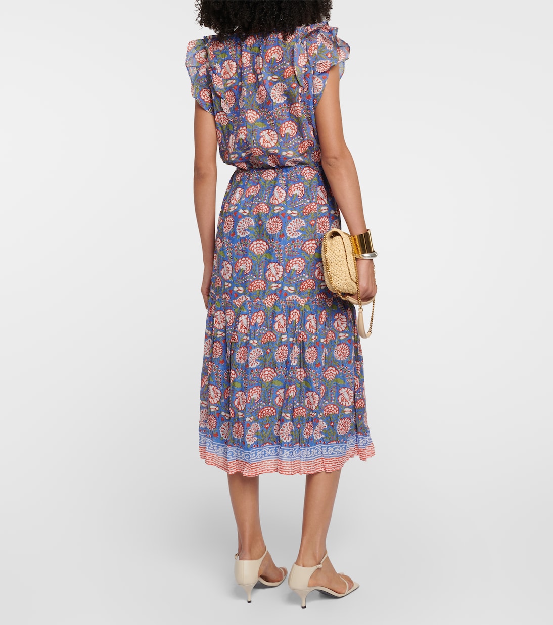 Rosalina cotton midi dress | Velvet