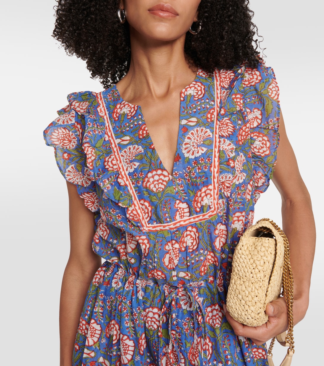 Rosalina cotton midi dress | Velvet
