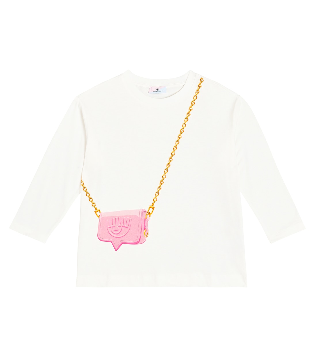 x Chiara Ferragni - Top in jersey di cotone con stampa | Monnalisa