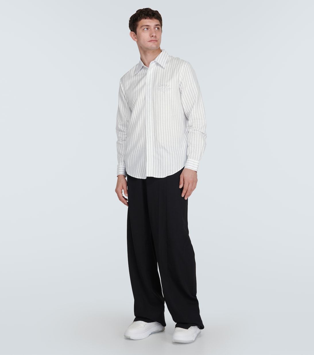 Camisa de popelín de algodón a rayas | Amiri