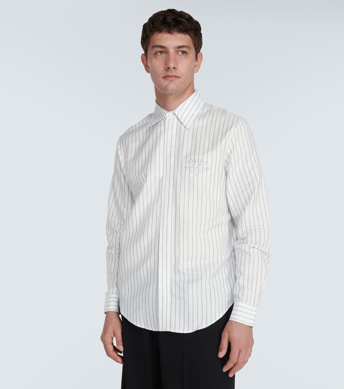 Camisa de popelín de algodón a rayas | Amiri