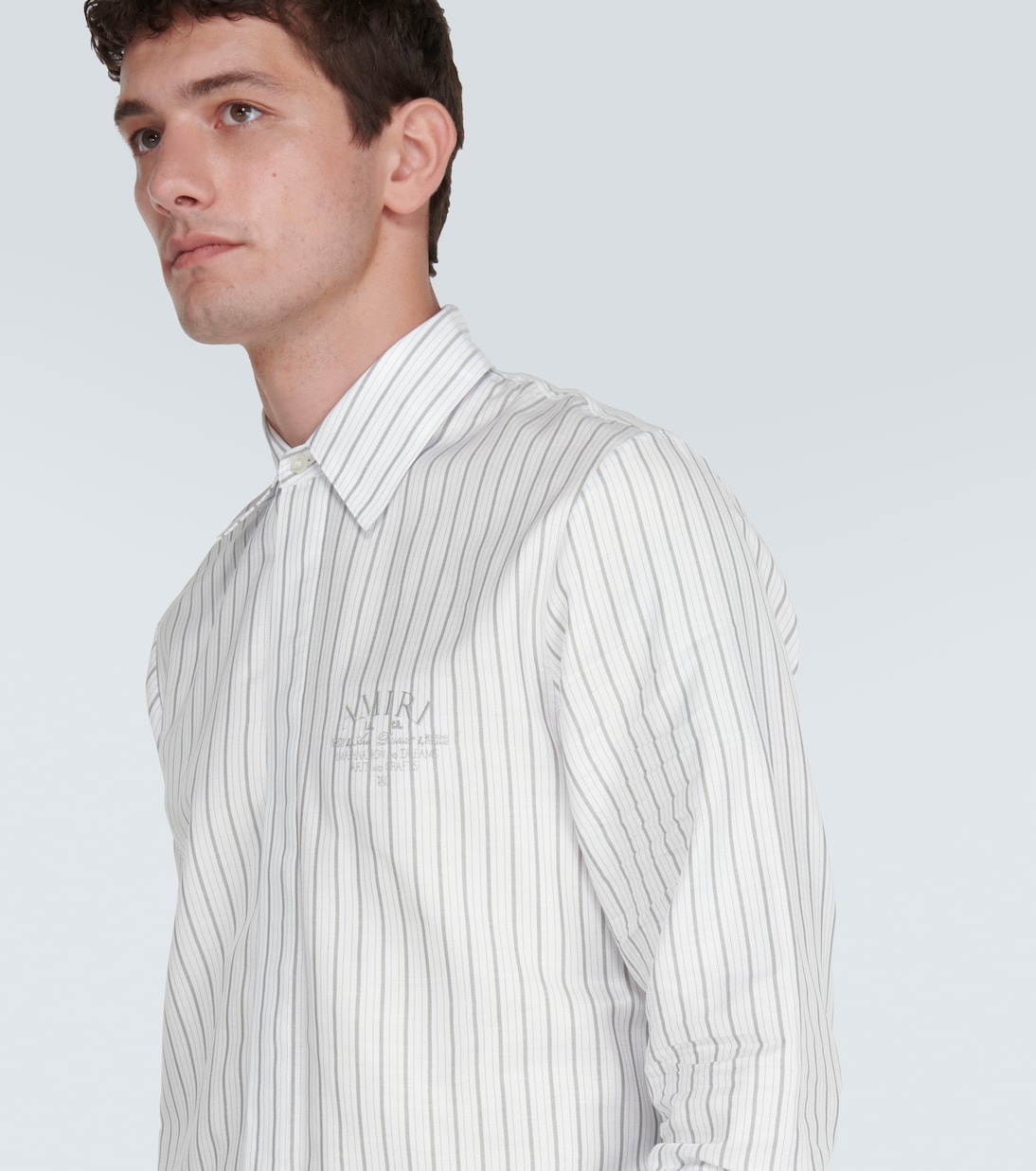 Camisa de popelín de algodón a rayas | Amiri