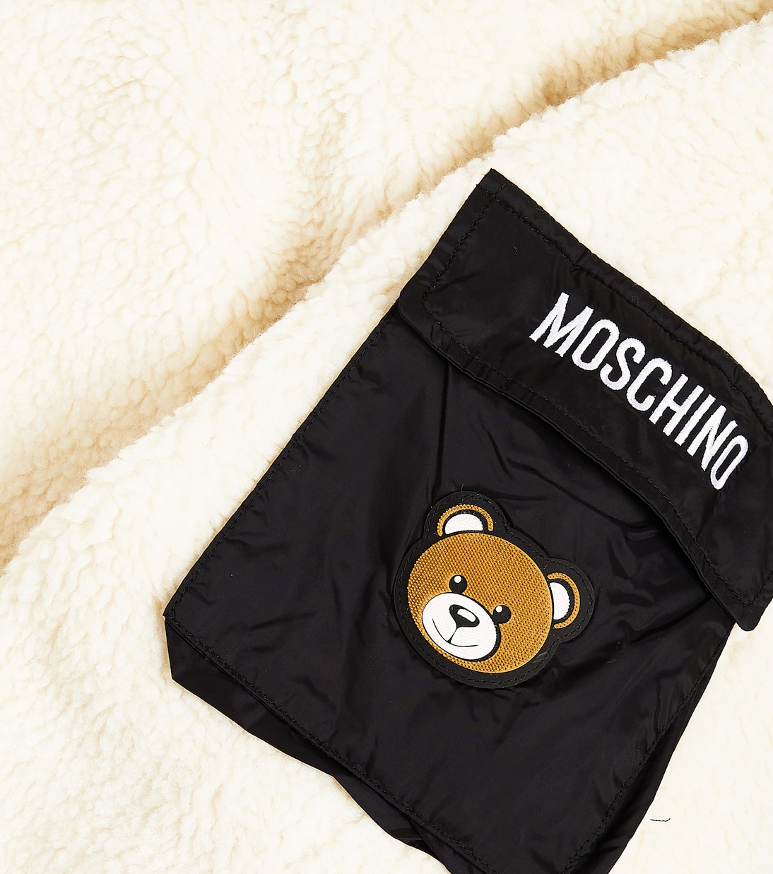 Faux shearling sweatpants | Moschino Kids