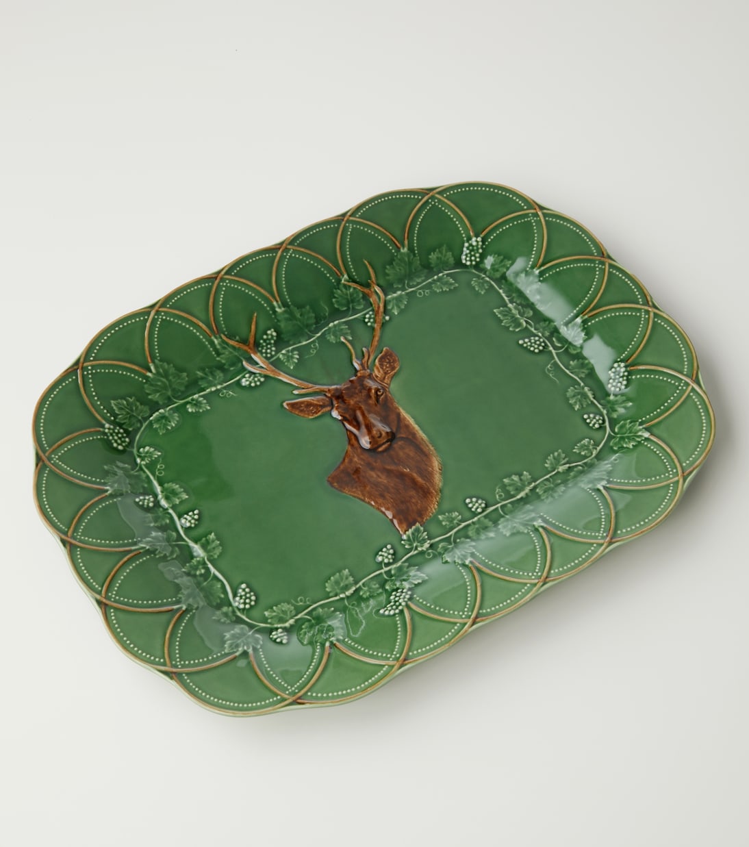 Servierplatte Woods Deer | Bordallo Pinheiro
