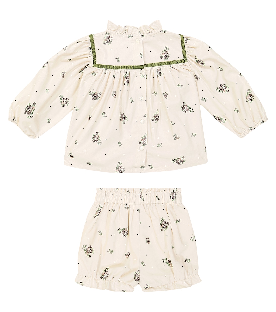 Bébé – Ensemble blouse et short Ayame en coton | C'era Una Volta