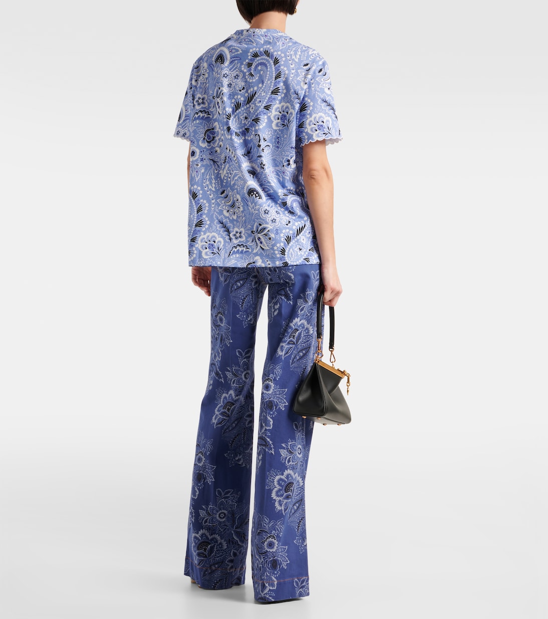 T-shirt in jersey di cotone con stampa | Etro