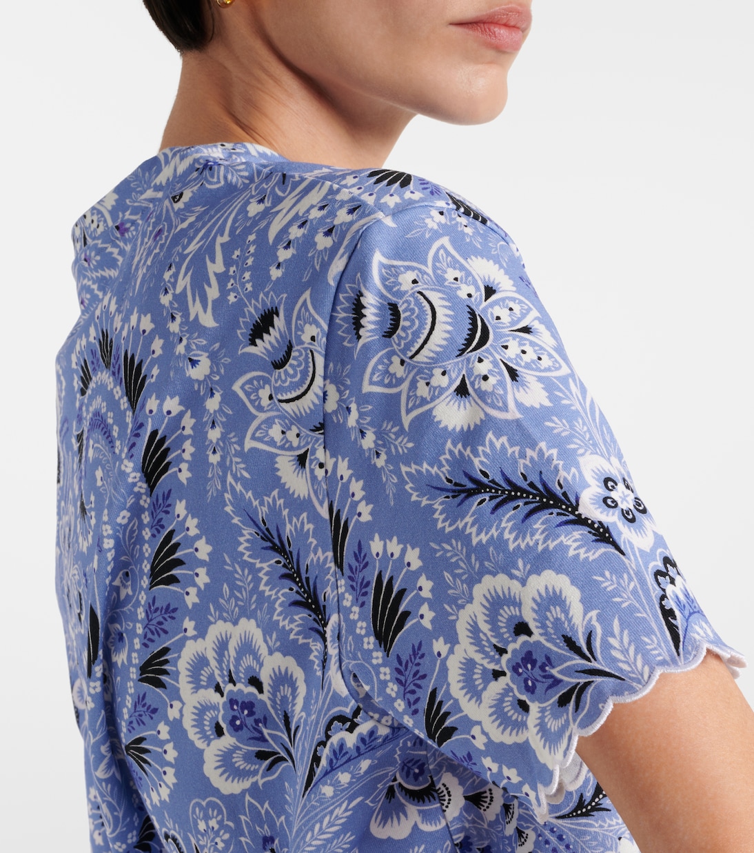 T-shirt in jersey di cotone con stampa | Etro