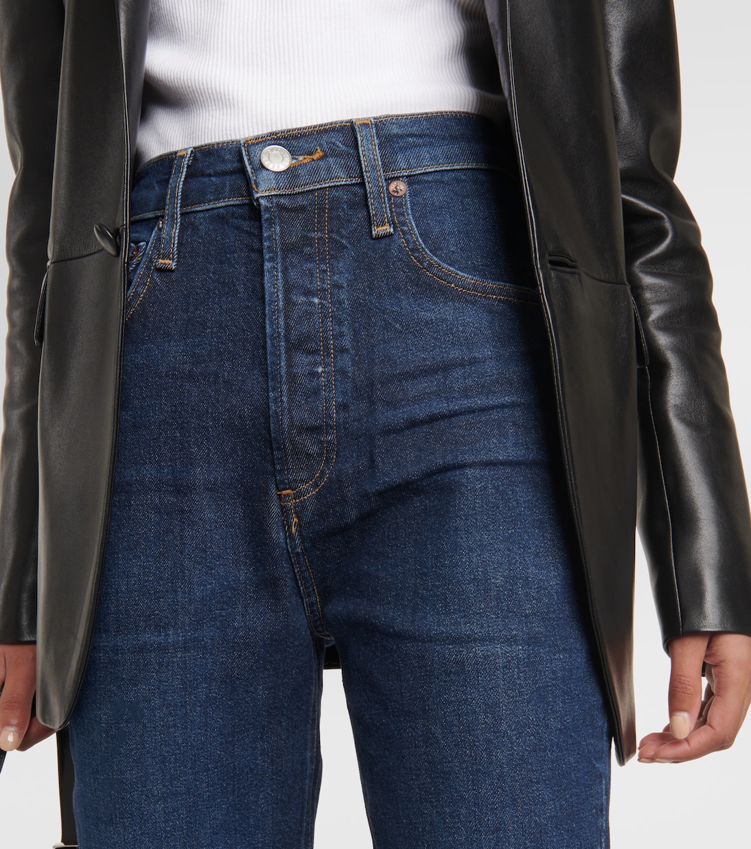 Freya high-rise slim jeans | Agolde