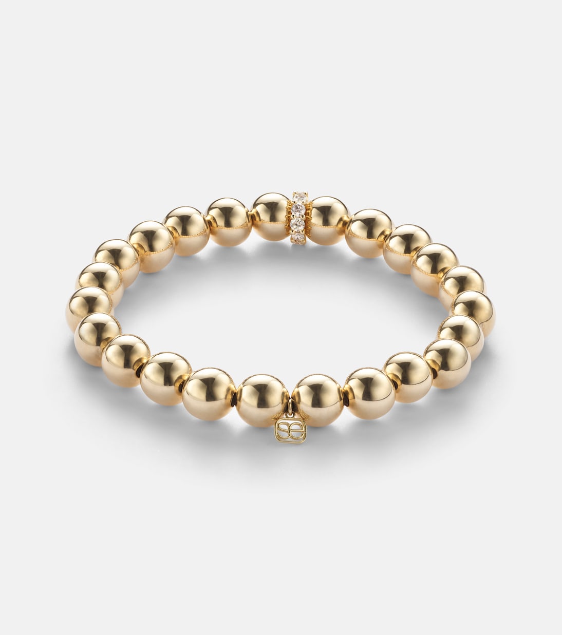 Bracciale cocktail Sydney Evan in oro 14kt con perline e diamanti, gioiello chic per giovani trendy