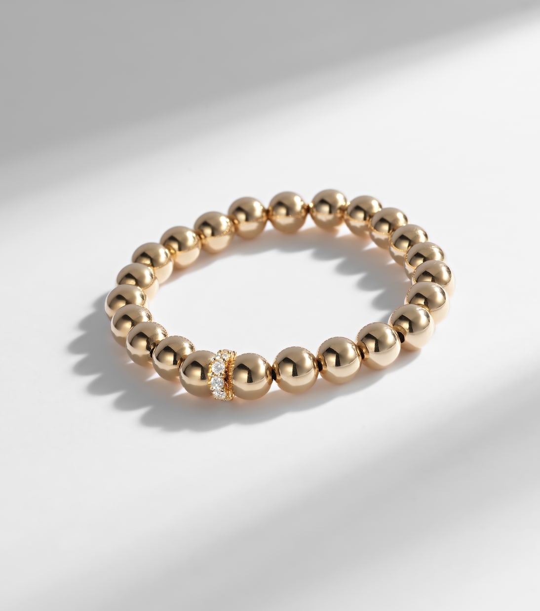 Bracciale cocktail Sydney Evan in oro 14kt con perline e diamanti, gioiello chic per giovani trendy