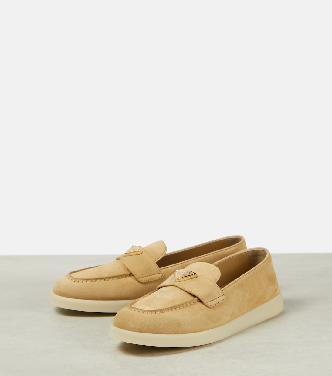 Mocassini Saint Tropez in suede | Prada