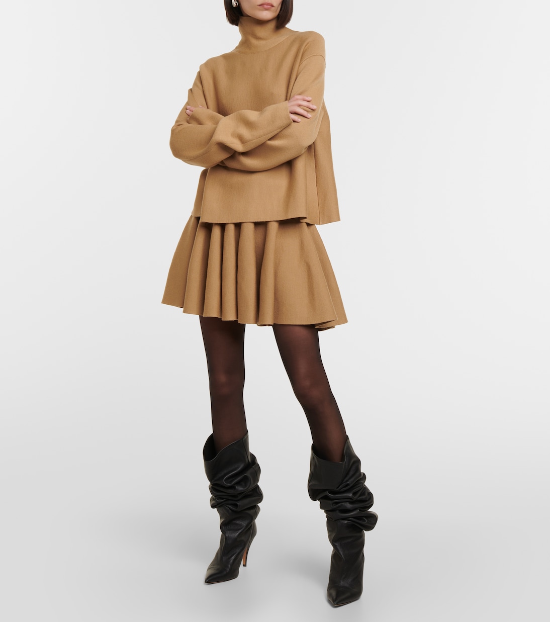Ulli wool-blend miniskirt | Khaite