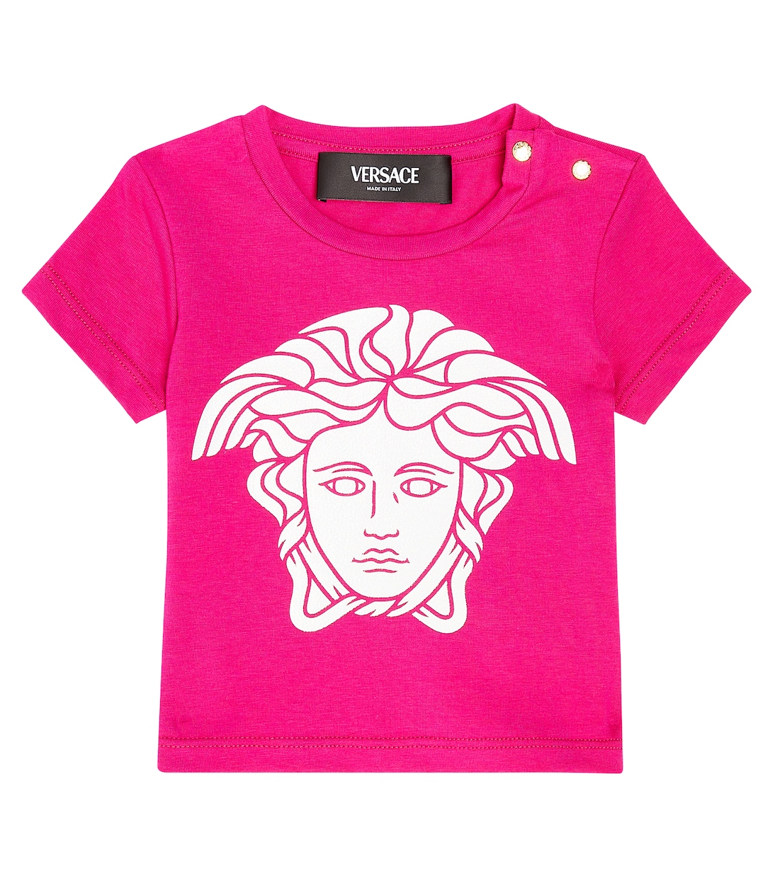 Bébé – T-shirt en coton à logo | Versace Kids