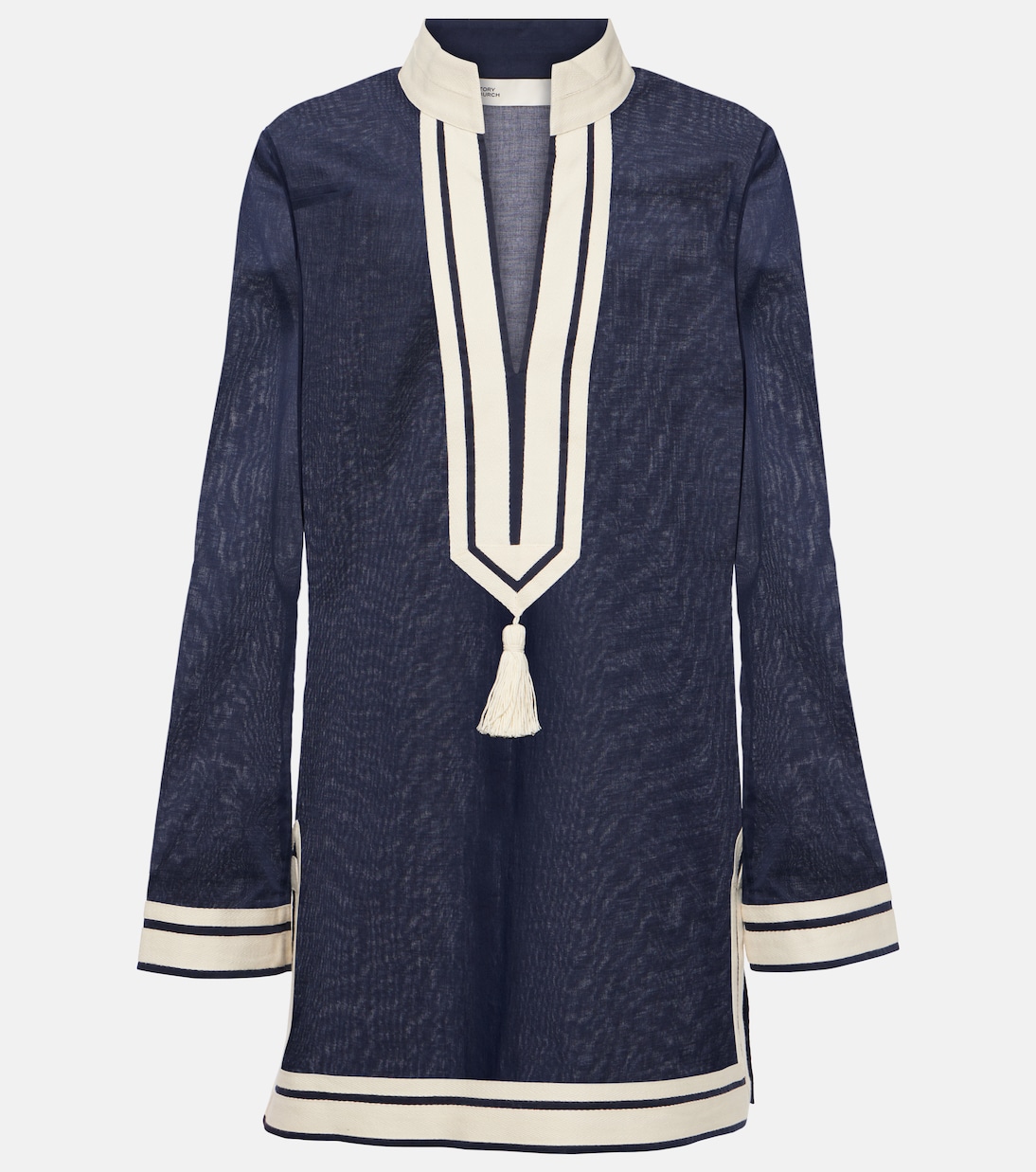 Túnica de Algodón con Borlas de Tory Burch para Jóvenes Modernos