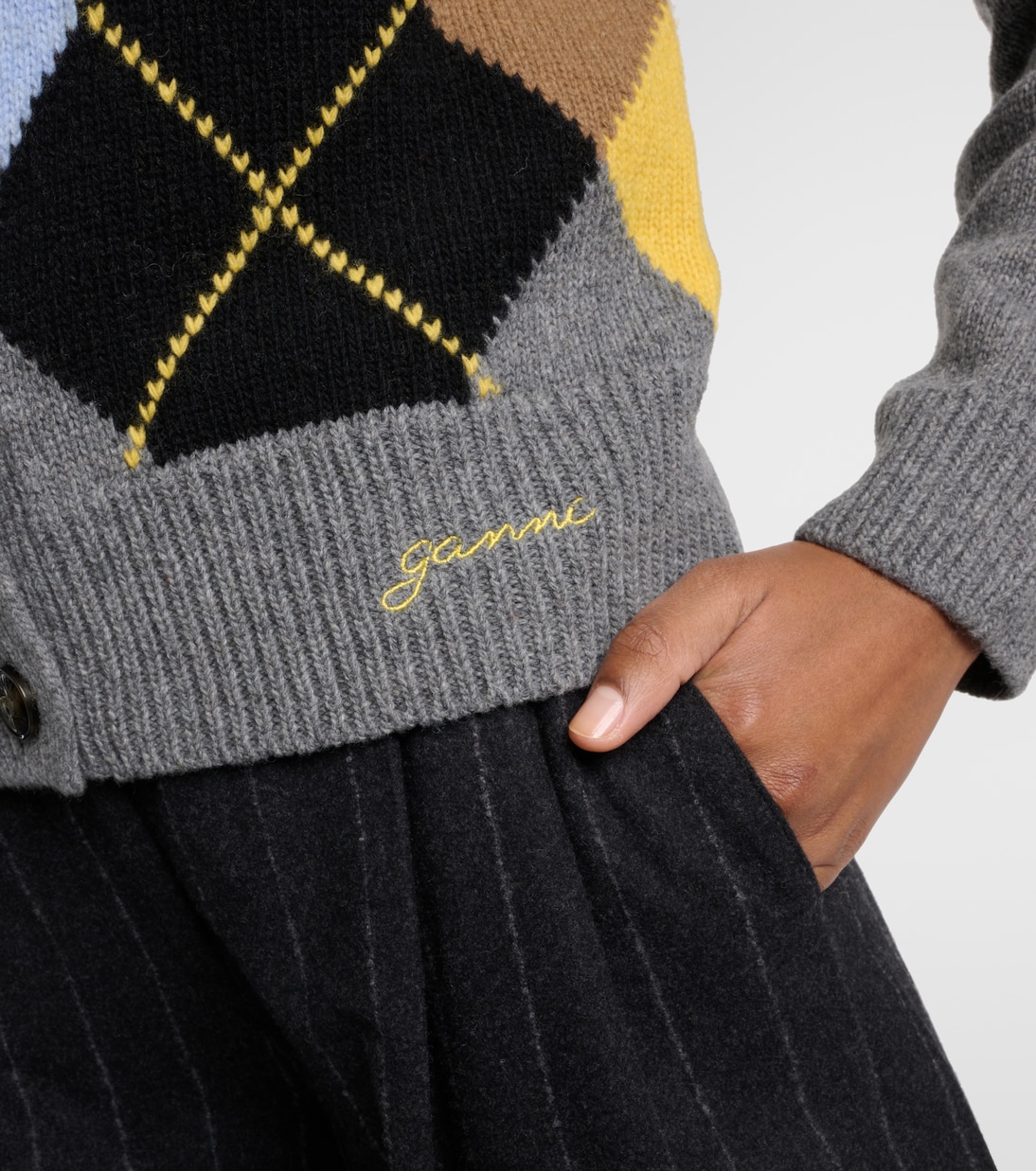 Cardigan aus einem Wollgemisch | Ganni